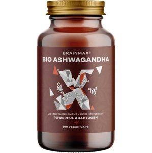 BrainMax BIO Ashwagandha (ašvaganda) 660 mg 100 rostlinných kapslí