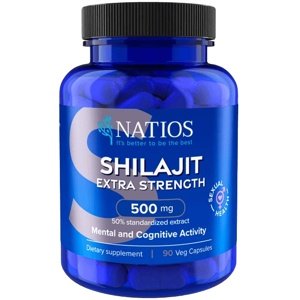 NATIOS Shilajit Extract 500 mg Extra Strength 90 veganských kapslí