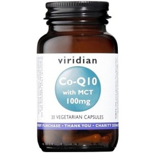 Viridian Nutrition VIRIDIAN CO-Q10 (Koenzym Q10) with MCT 100mg 30 kapslí