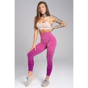 Gym Glamour legíny bezešvé pink ombre - XS