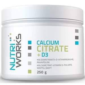 NutriWorks Calcium Citrate + D3 250 g